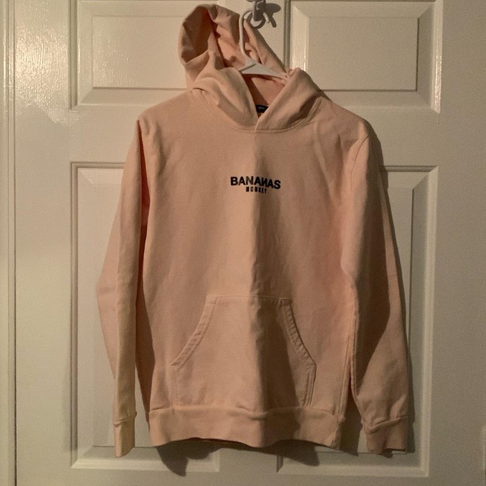 Banana monkeys, hoodie, kids size large NWOB